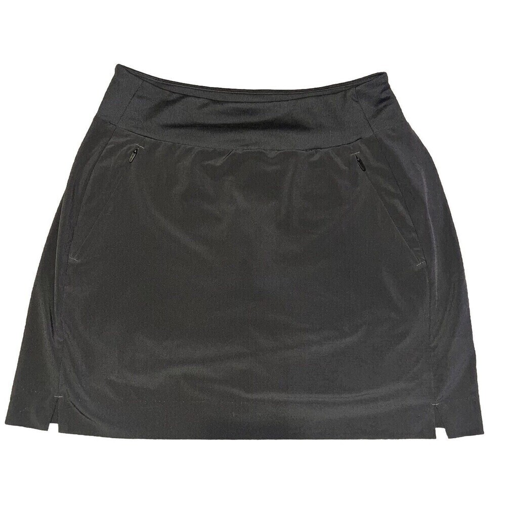 Athleta (0) SoHo Skort Gray Athletic Skirt Pockets Golf Tennis Pickleball Hiking